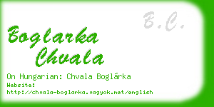 boglarka chvala business card